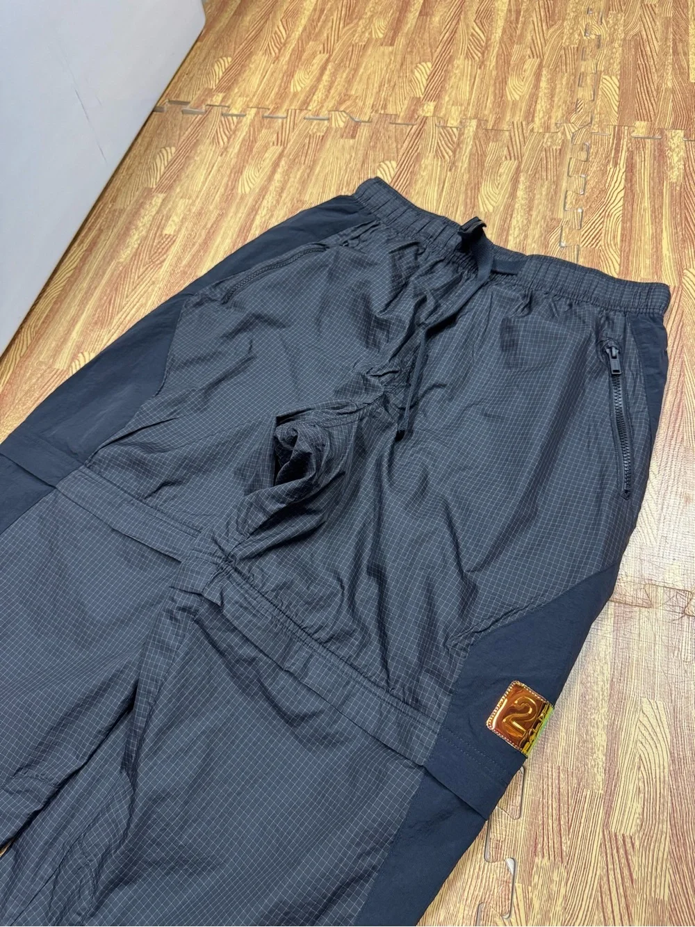 Jordan Engineered For Flight Black Convertible Cargo Pants Techwear Ripstop Med